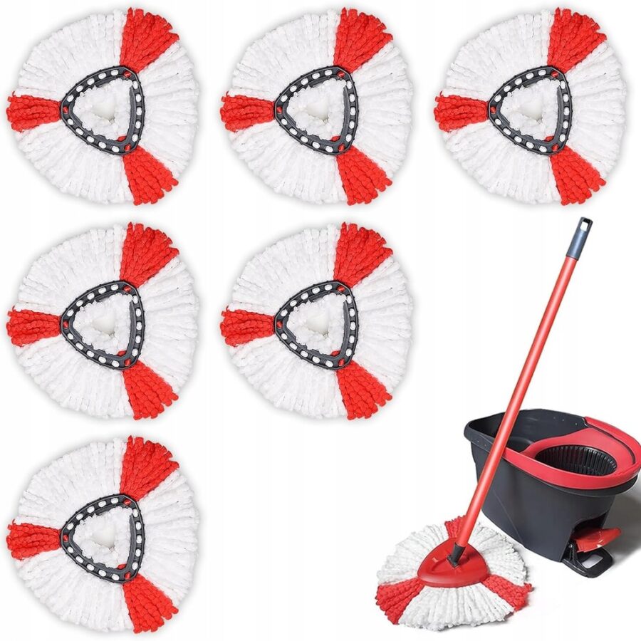 6x WKŁAD NAKŁADKA DO MOPA OBROTOWEGO VILEDA TURBO MEGA CHŁONNE ZAMIENNIK