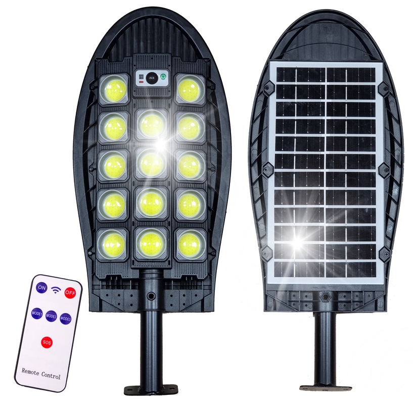 LAMPA SOLARNA ULICZNA LATARNIA MOCNA 434 LED COB PILOT