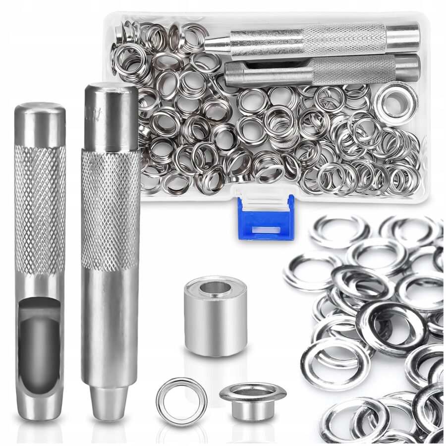 ZESTAW 100 SZT. OCZEK DO PLANDEKI Z ZAKUWAKIEM 10mm KALETNICZY NAPY OCZKA