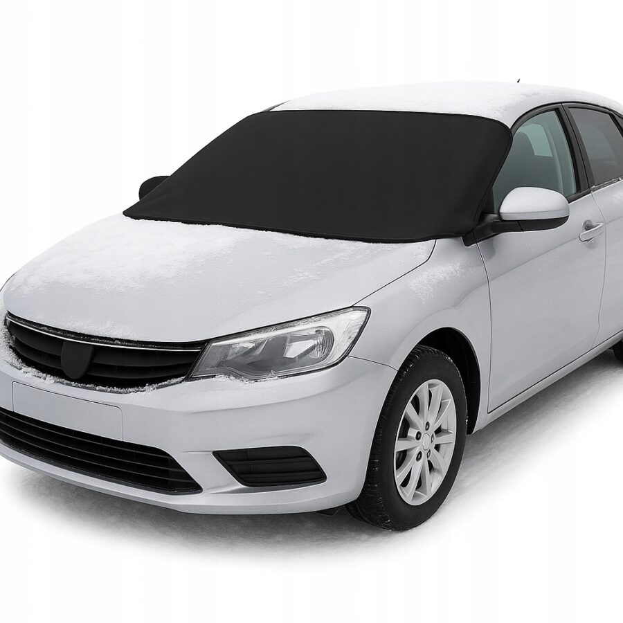 POKROWIEC MATA OSŁONA ANTYSZRONOWA NA SZYBĘ 156X70 CZARNA