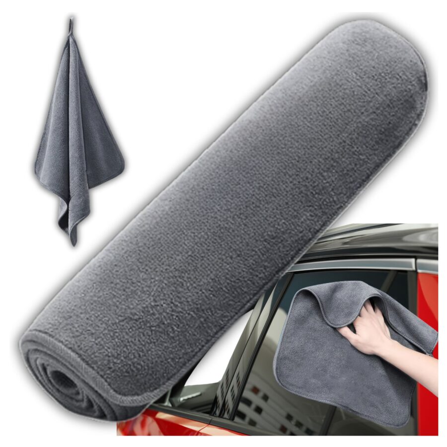 DUŻY GRUBY RĘCZNIK Z MIKROFIBRY DO MYCIA OSUSZANIA CZYSZCZENIA AUTA 35x75cm