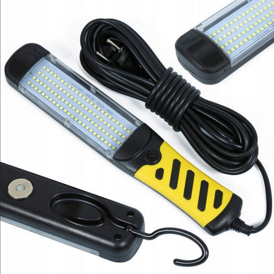 LAMPA LATARKA WARSZTATOWA HAK / MAGNES NA KABLU 7,5M MOCNE ŚWIATŁO