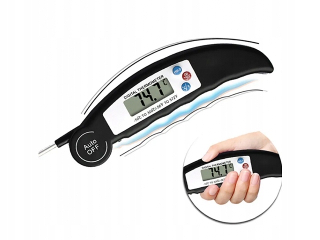 TERMOMETR KUCHENNY -50-300°C BEZPRZEWODOWY CYFROWY LCD SONDA DO MIĘS STEKÓW