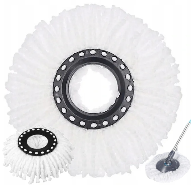WKŁAD NAKŁADKA KOŃCÓWKA DO MOPA OBROTOWEGO Z MIKROFIBRY WYMIENNA SPIN TURBO