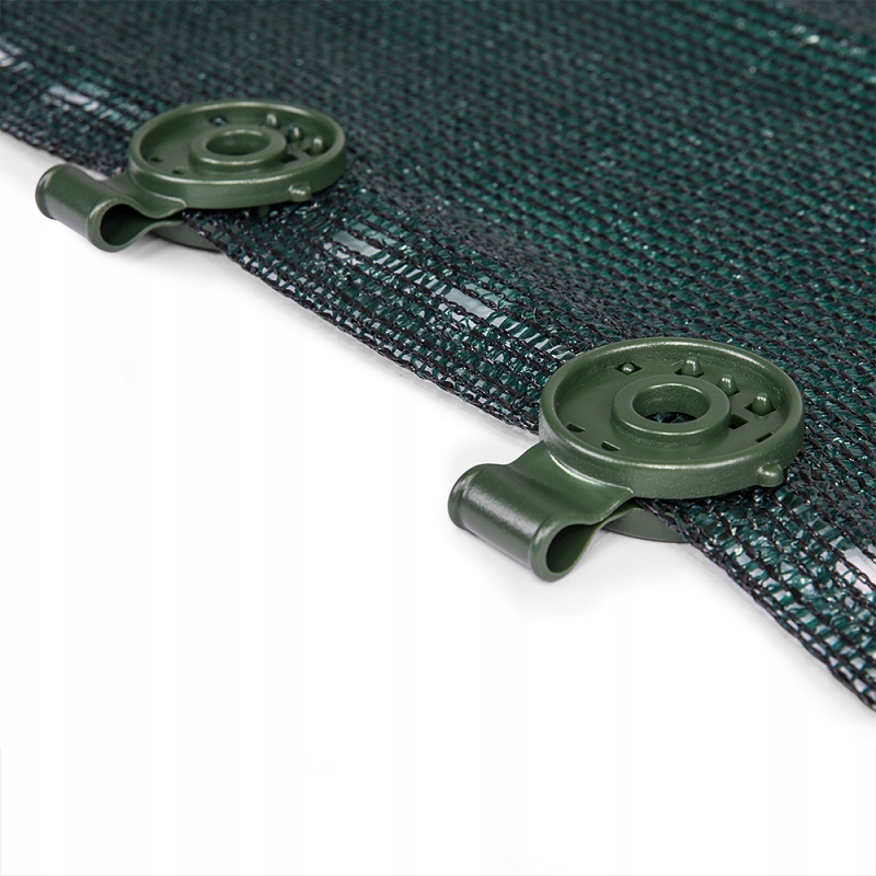 KLIPS DO MOCOWANIA SIATEK CIENIUJĄCYCH ZIELONY 10 szt. BUNGEE CORD CLIPS