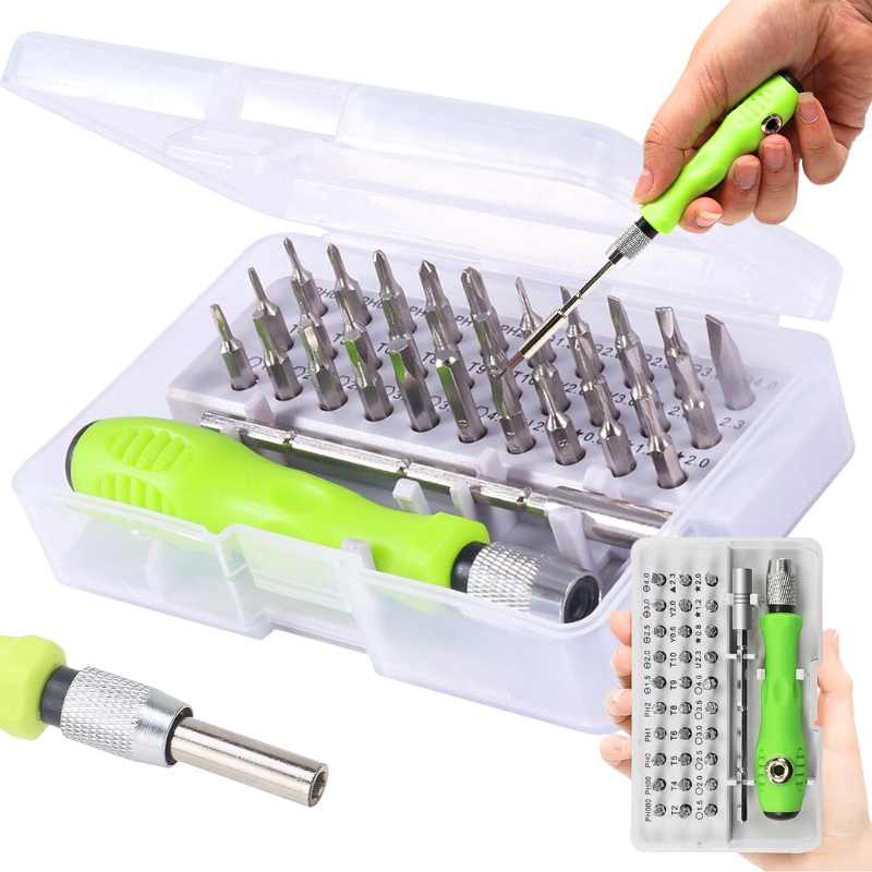 NARZĘDZIA PRECYZYJNE ZESTAW ŚRUBOKRĘTÓW WKRĘTAKÓW Z MAGNESEM BITY 32w1