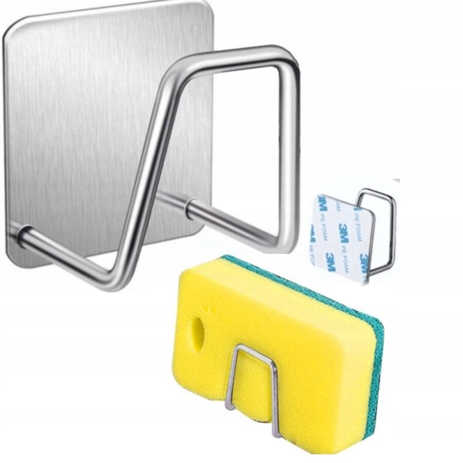 ORGANIZER UCHWYT NA GĄBKĘ KUCHENNĄ DO ZLEWU ŚCIANY SAMOPRZYLEPNY