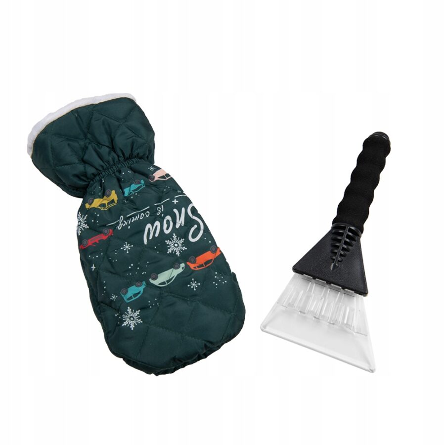 SKROBACZKA SZYB Samochodowych SKROBAK z Rękawicą Ocieplaczem DRAPAK LODU