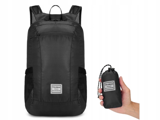 LEKKI PLECAK TURYSTYCZNY WODOODPORNY KIESZONKOWY SKŁADANY MOTOCYKLOWY