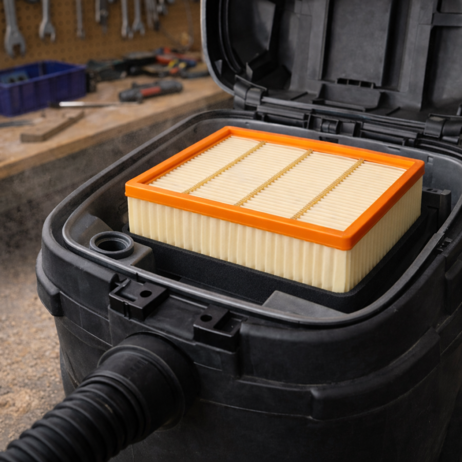 Filtr powietrza FLEX S47 / Bosch GAS 35 L – filtr papierowy 240×140×55 mm