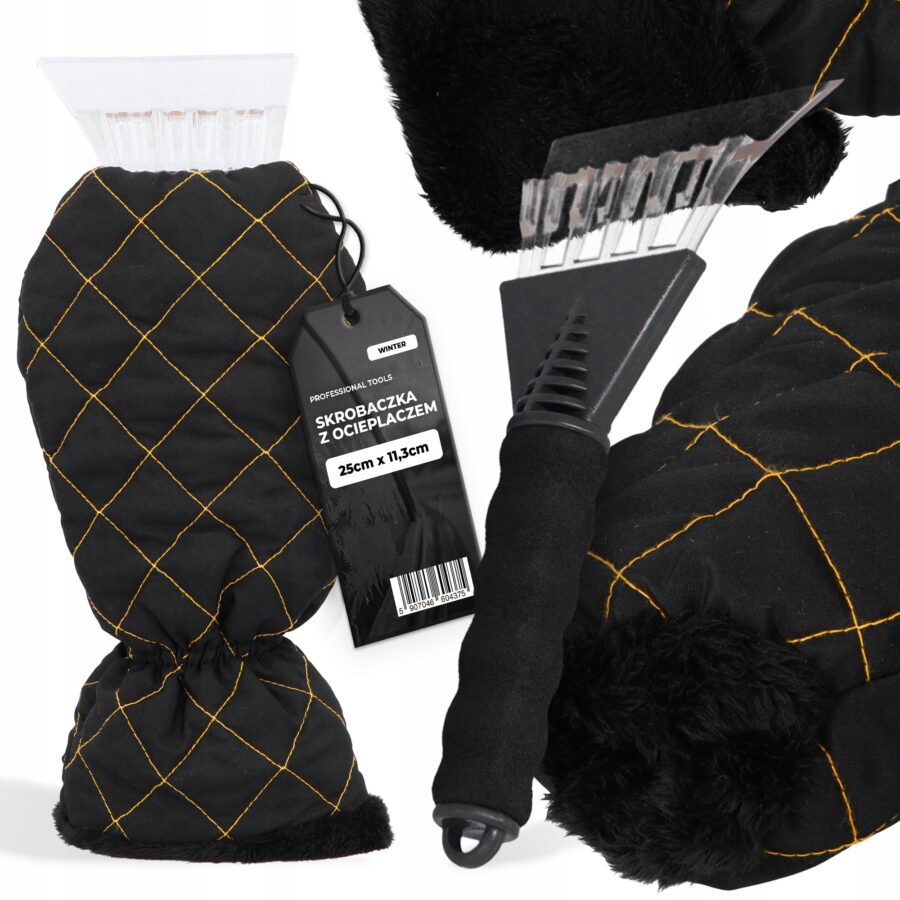 SKROBACZKA SZYB z Rękawicą 25 cm SKROBAK SAMOCHODU AUTA Lodu Śniegu Szronu